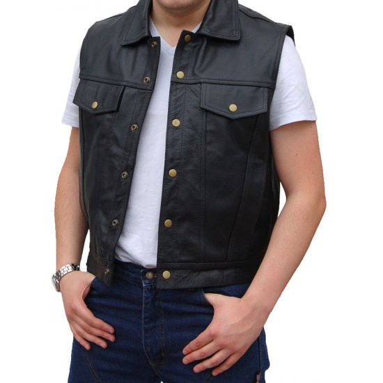 JTS 503 Leather Waistcoat